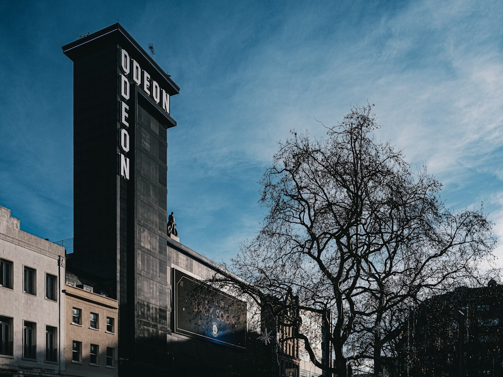 a tall building with a clock on the top of it