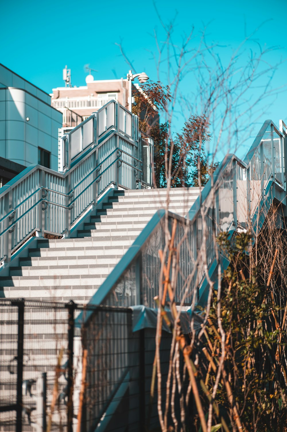 a skateboarder is going down a set of stairs