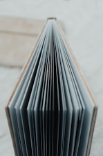 an open book sitting on top of a table