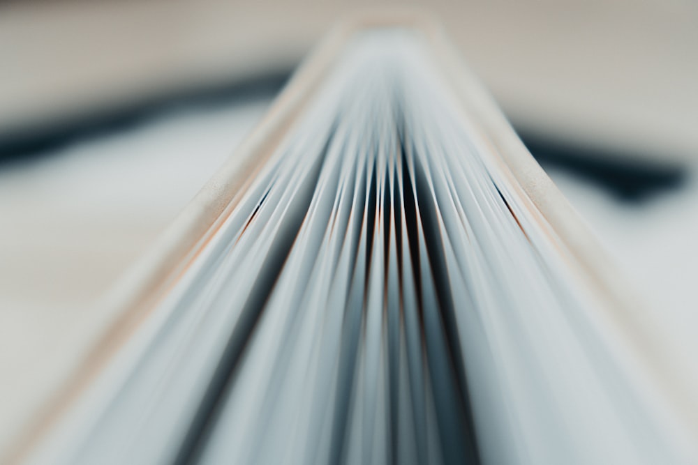 a close up of a book with a blurry background