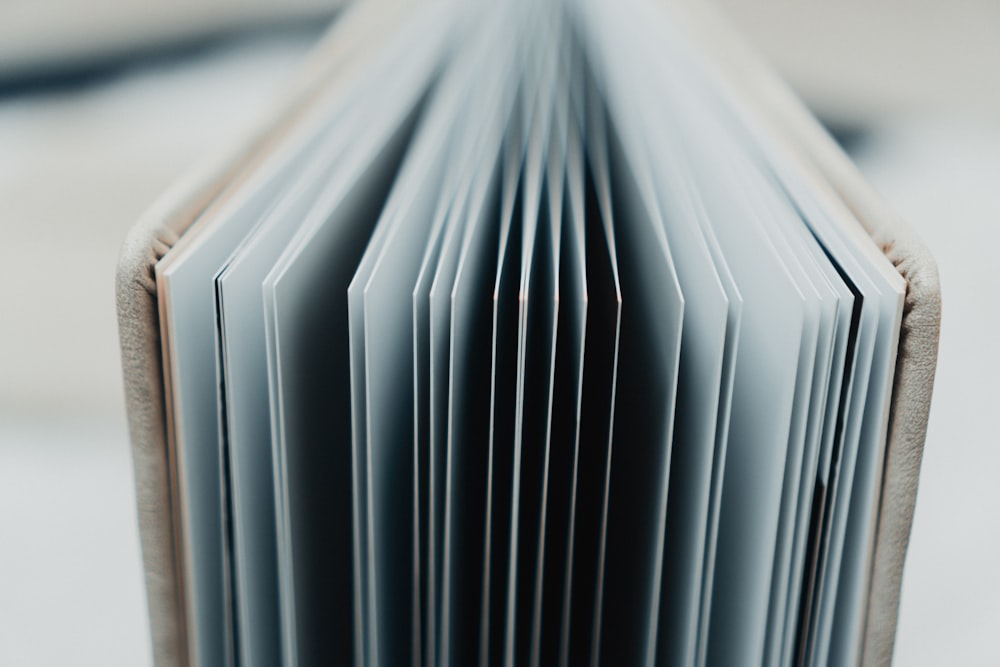 an open book sitting on top of a table