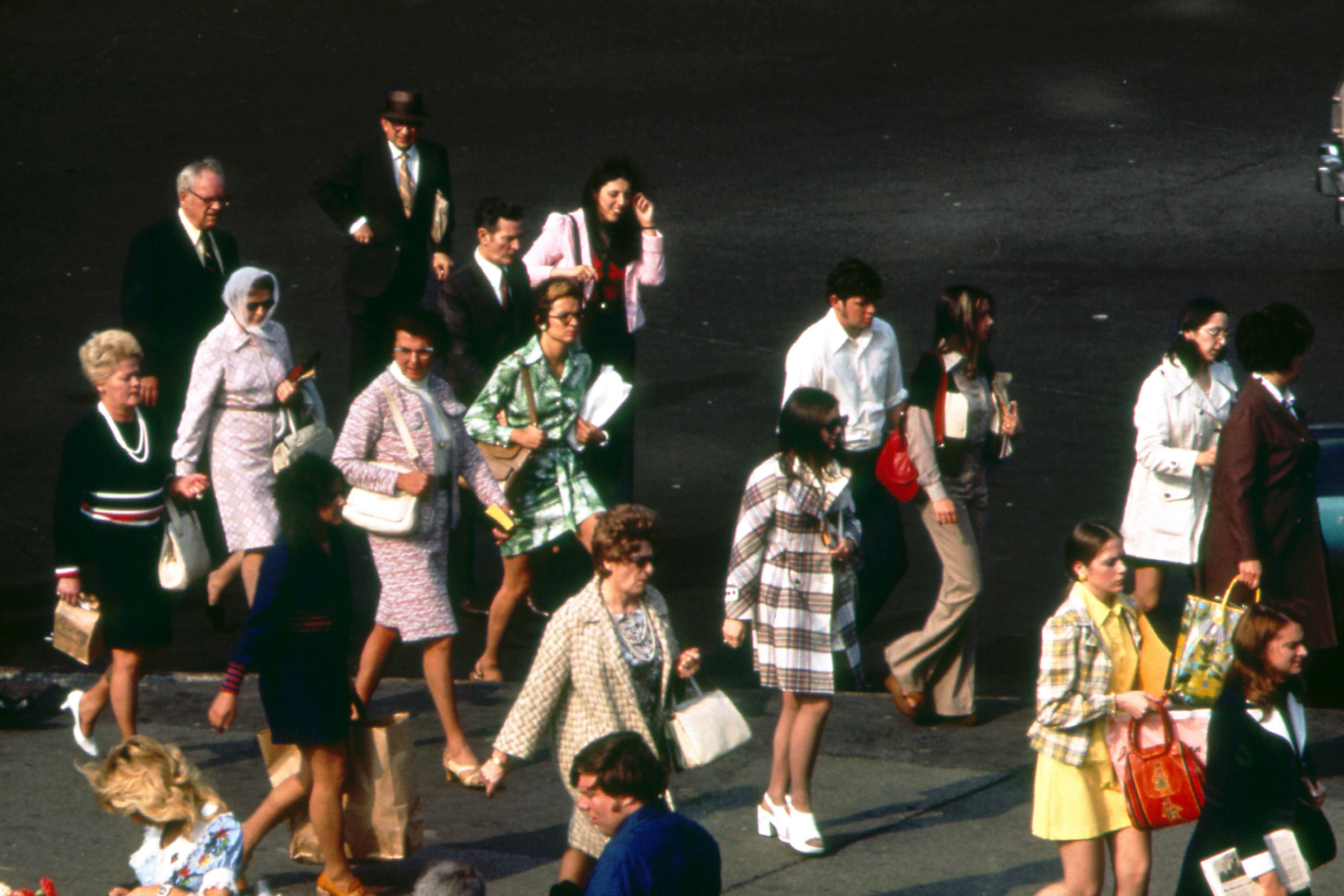May 1973: Commuters, Staten Island Ferry (Wil Blanche / Documerica)
