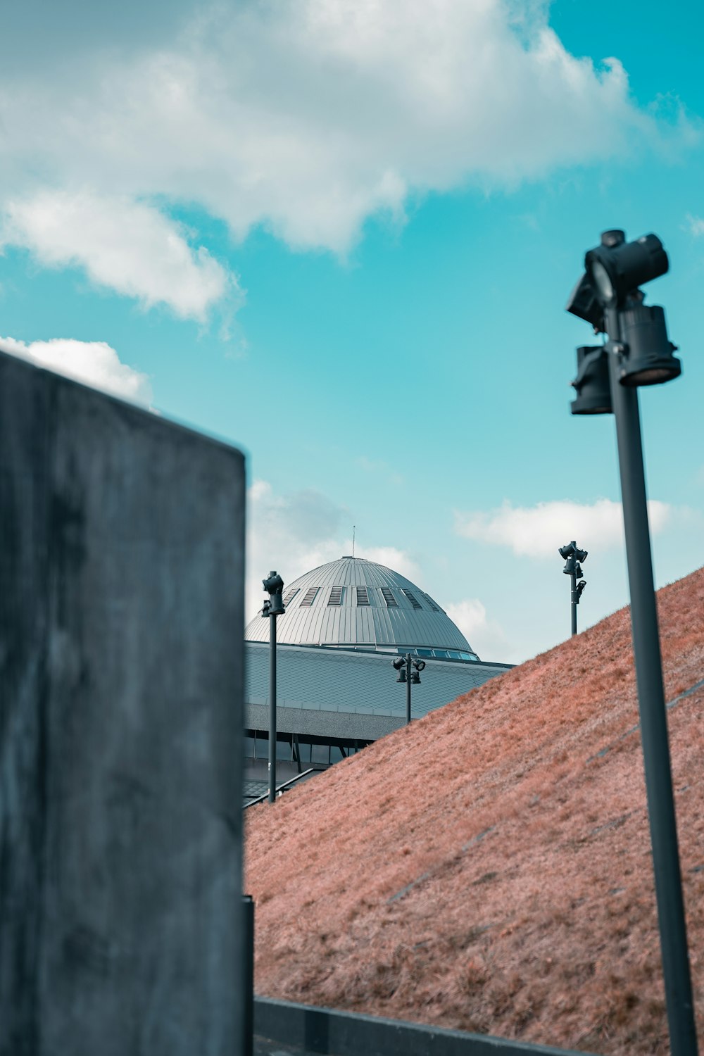 a view of a building from across the street