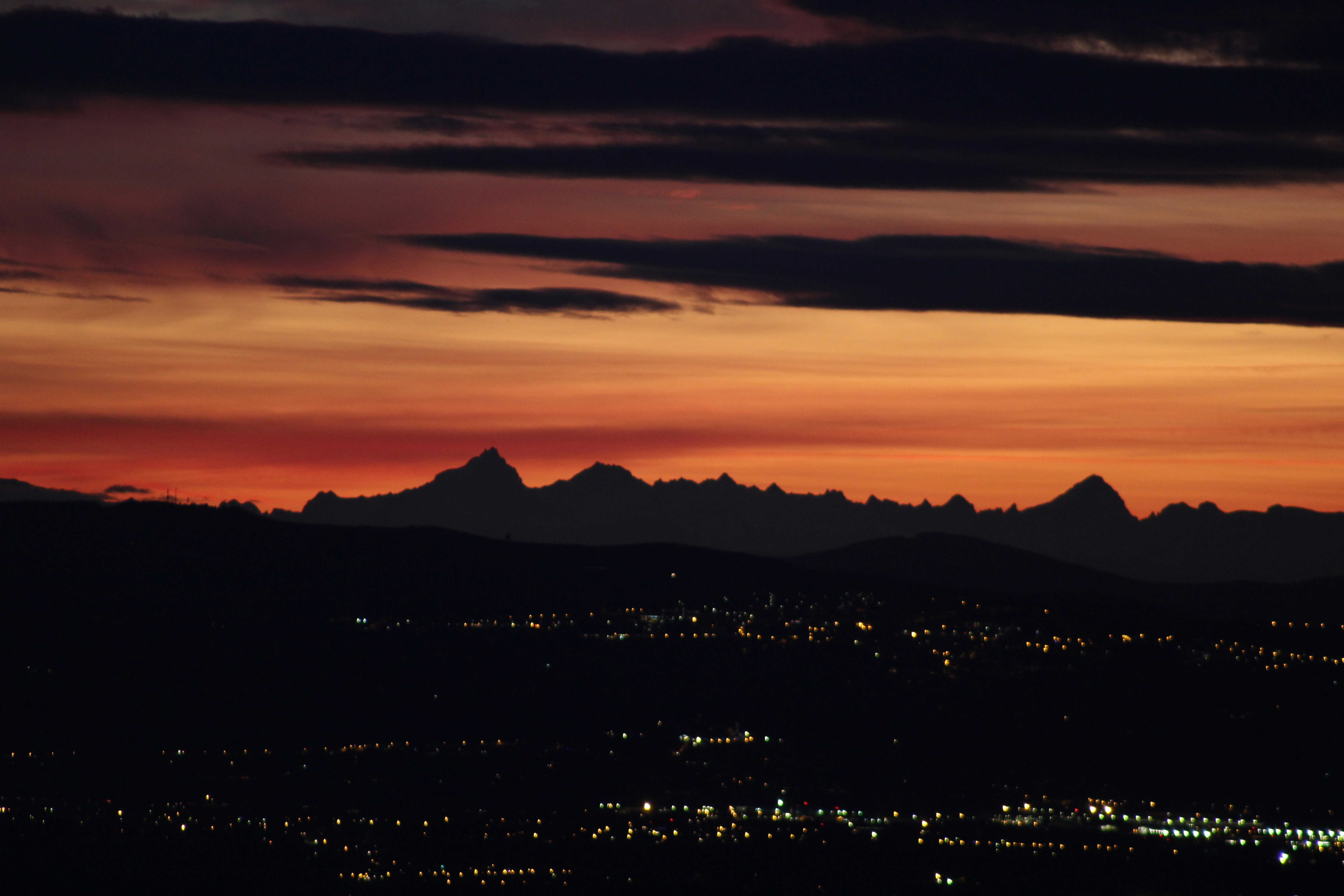 Janvier 2022 Vue sur les Écrins