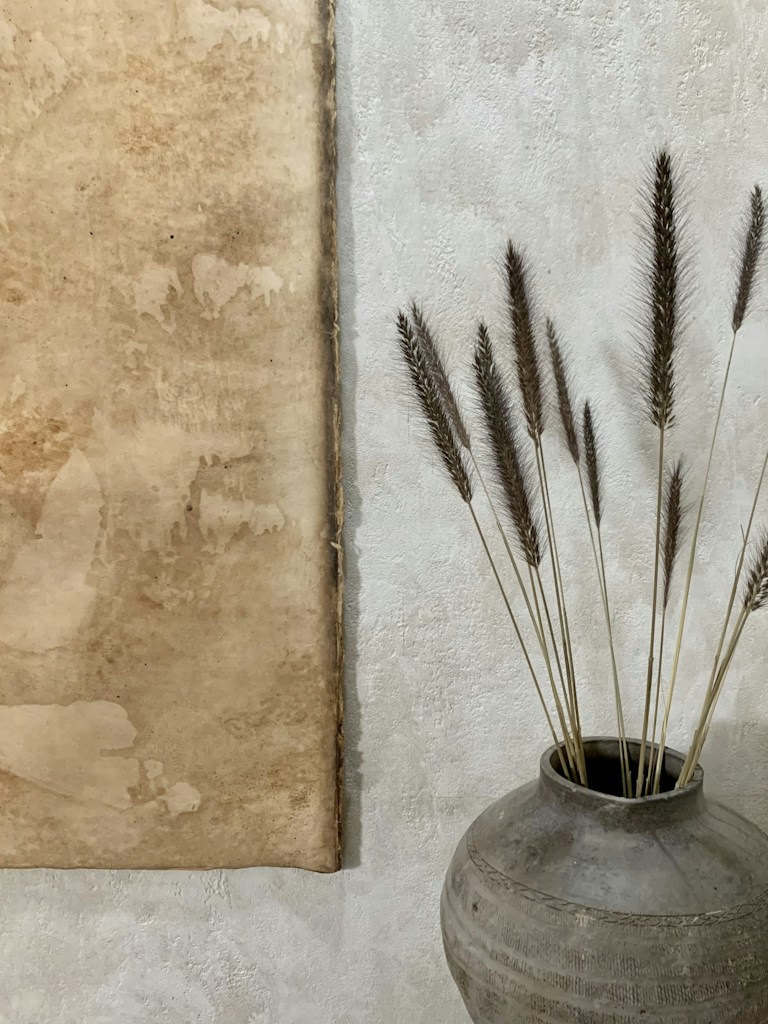 Textured Stoneware Vase