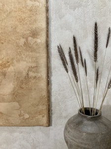 Textured Stoneware Vase