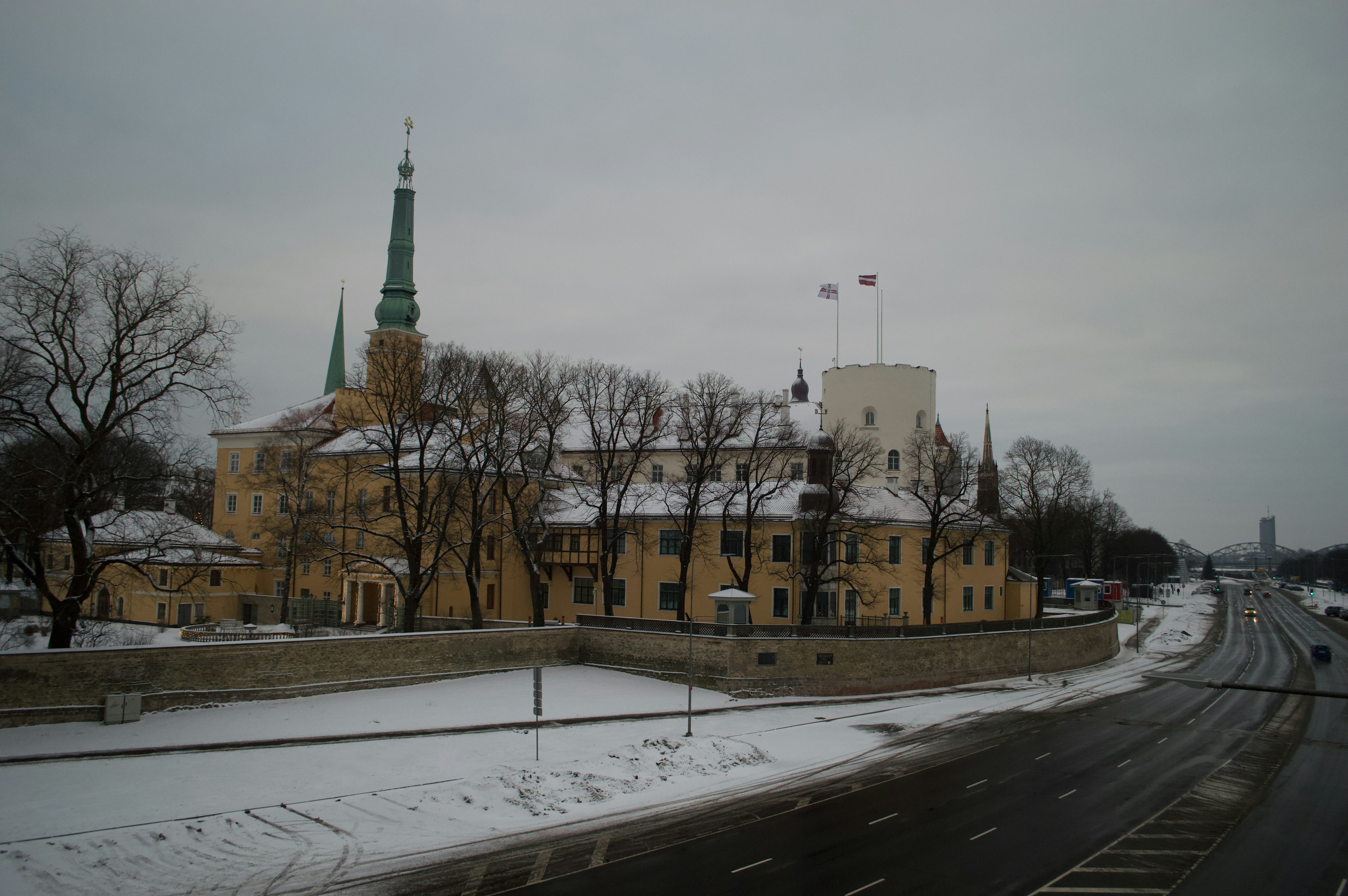 a large building with a clock tower on top of it
