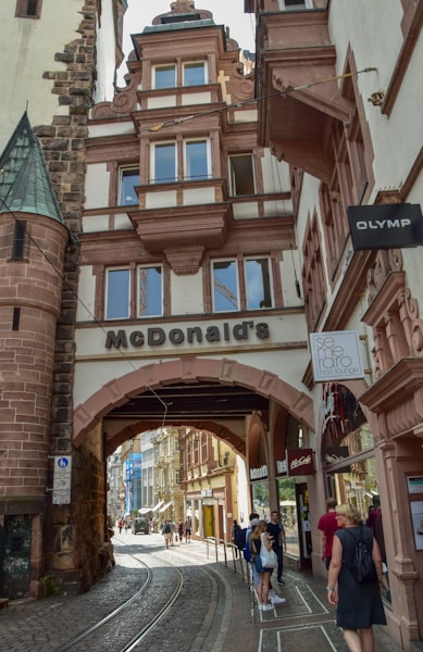 Freiburg Altstadt mit Brücken