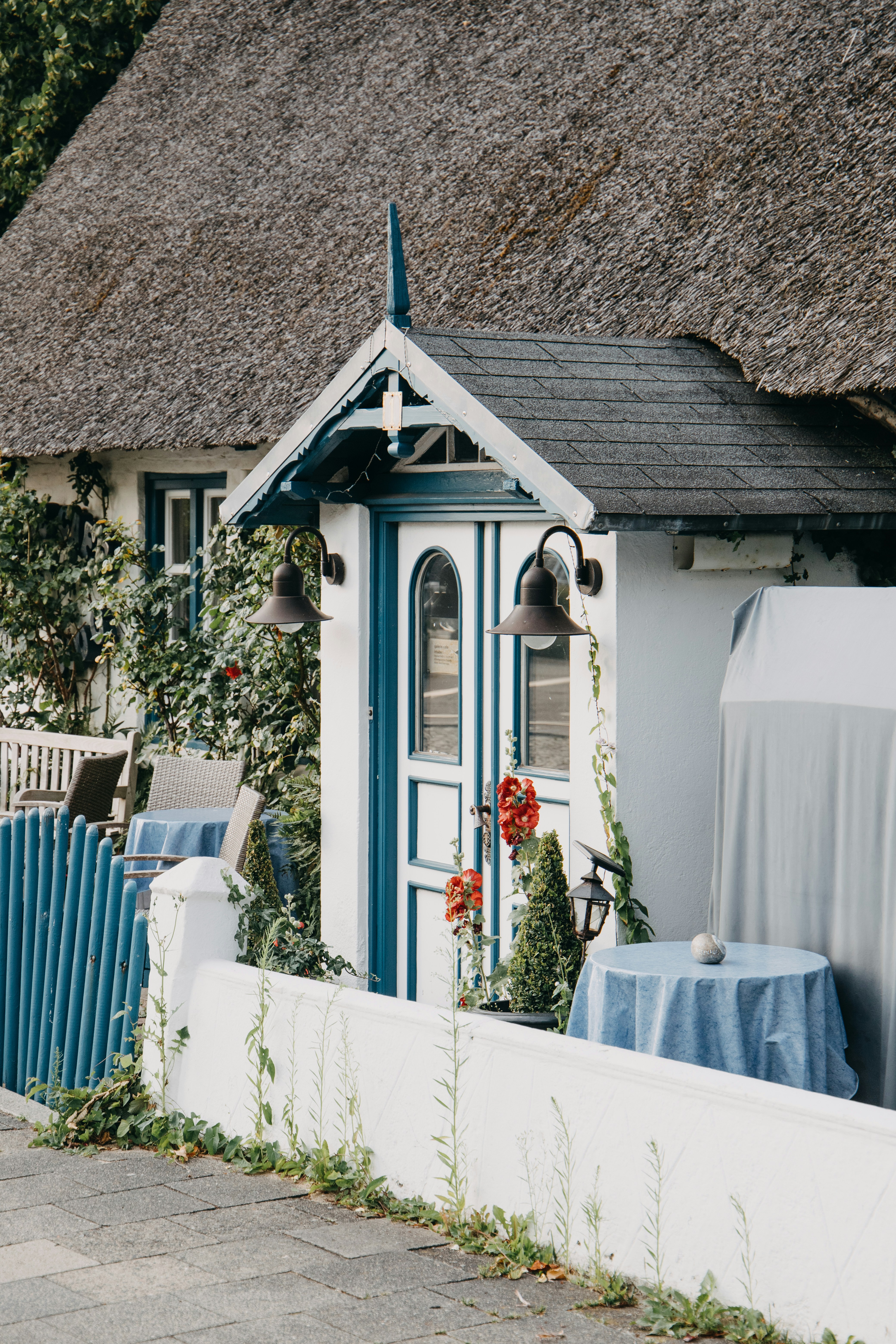 Das Dach eines Hauses