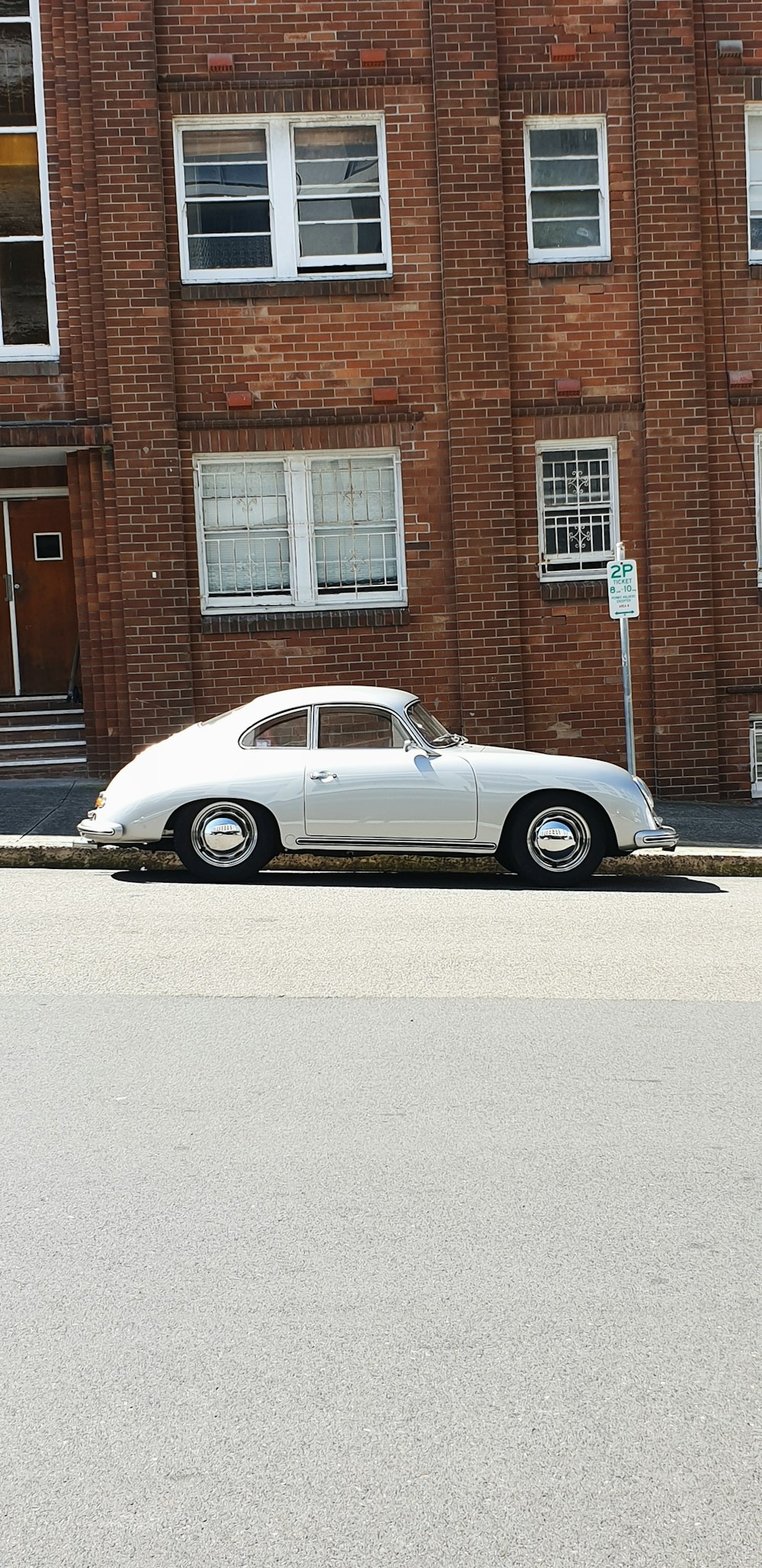 a car parked on the side of the road