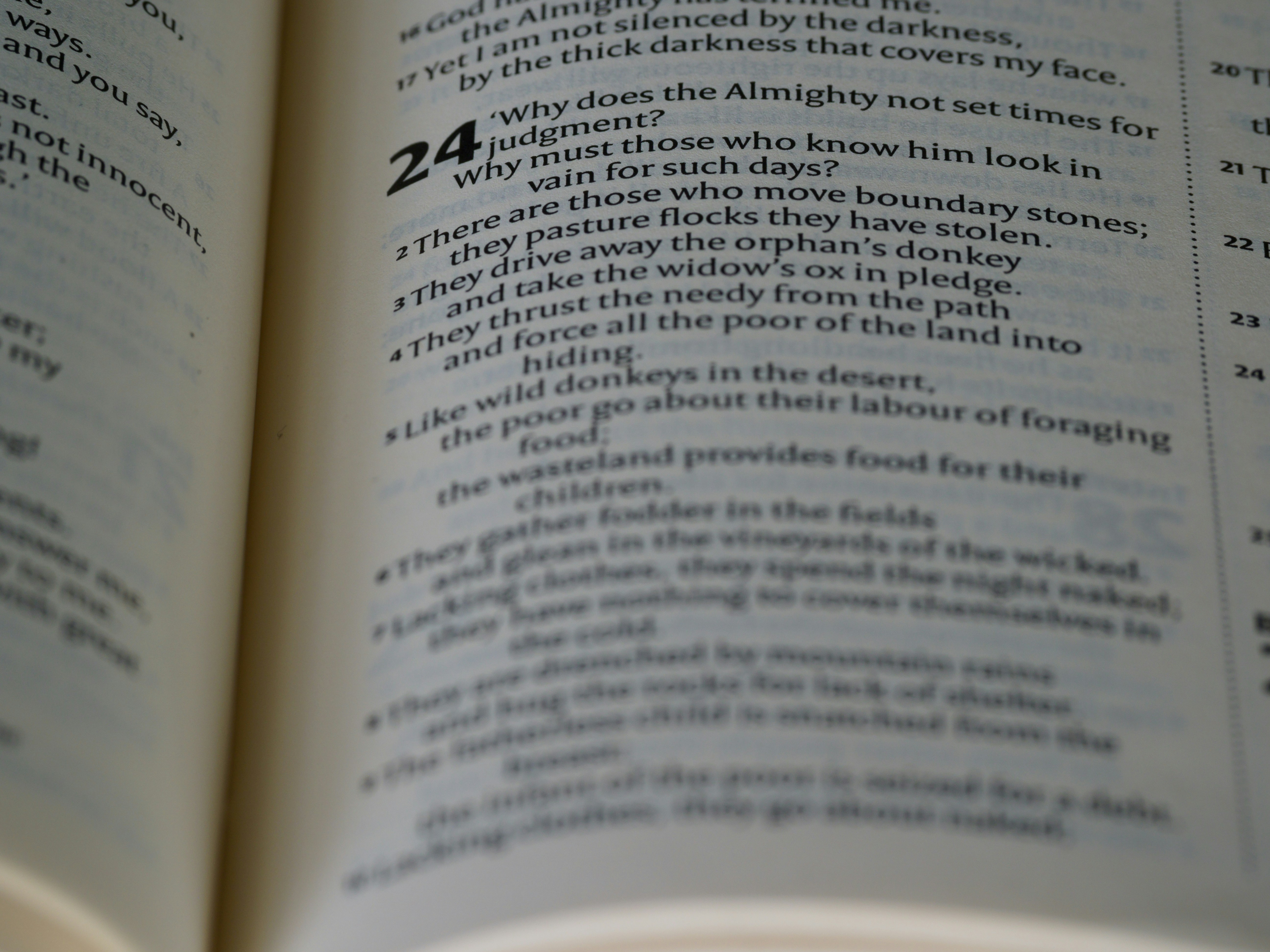 a close up of an open book with text