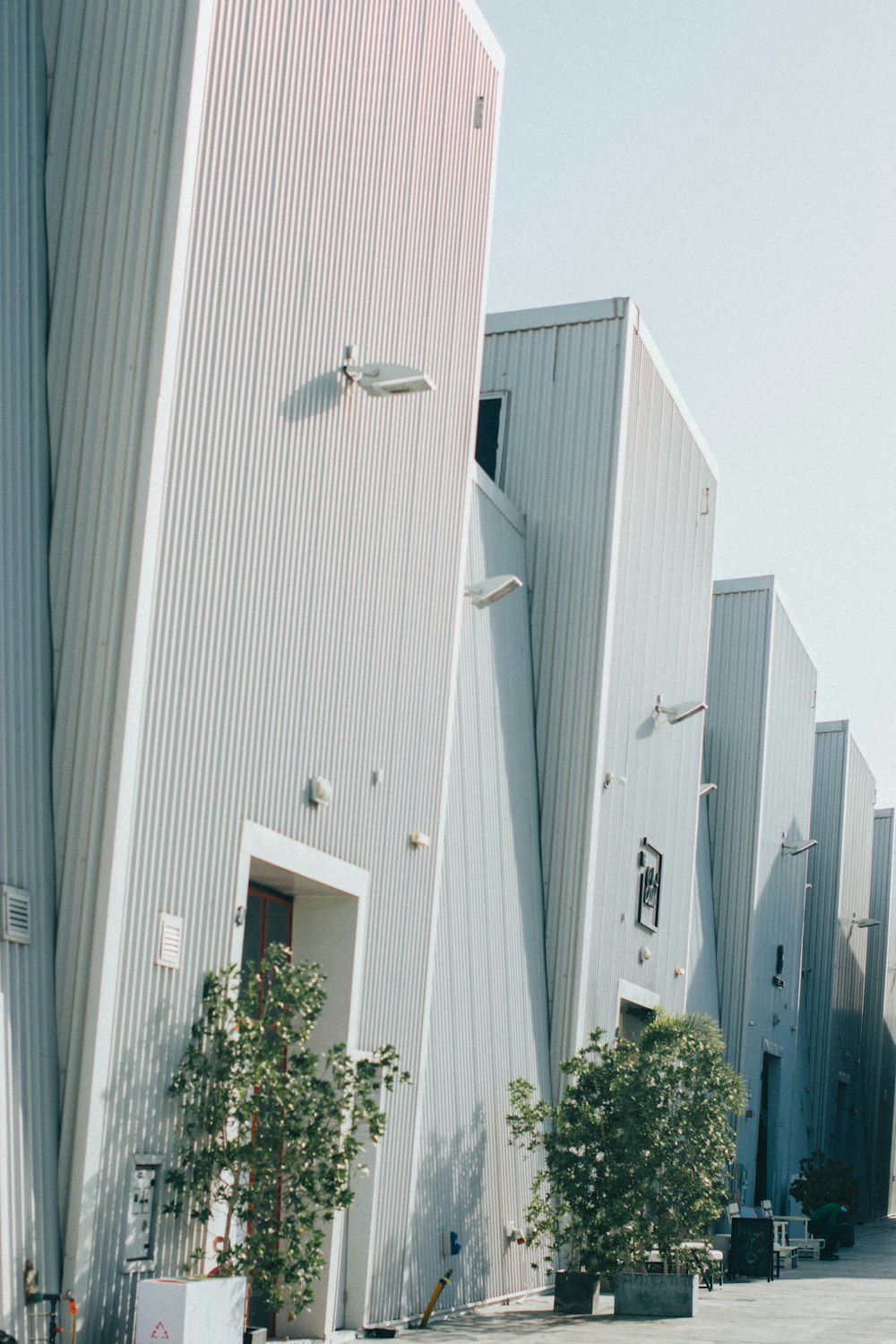 a row of buildings sitting next to each other