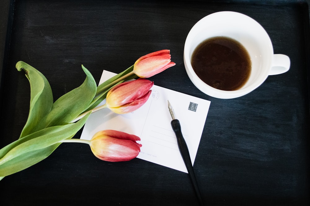 a cup of coffee on a table