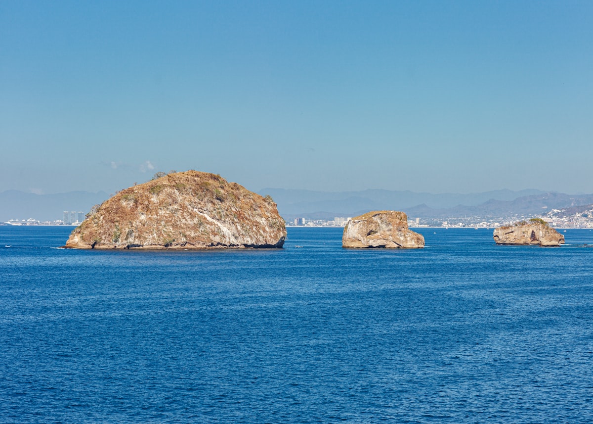 Los Arcos rock formations in Banderas Bay, Puerto Vallarta