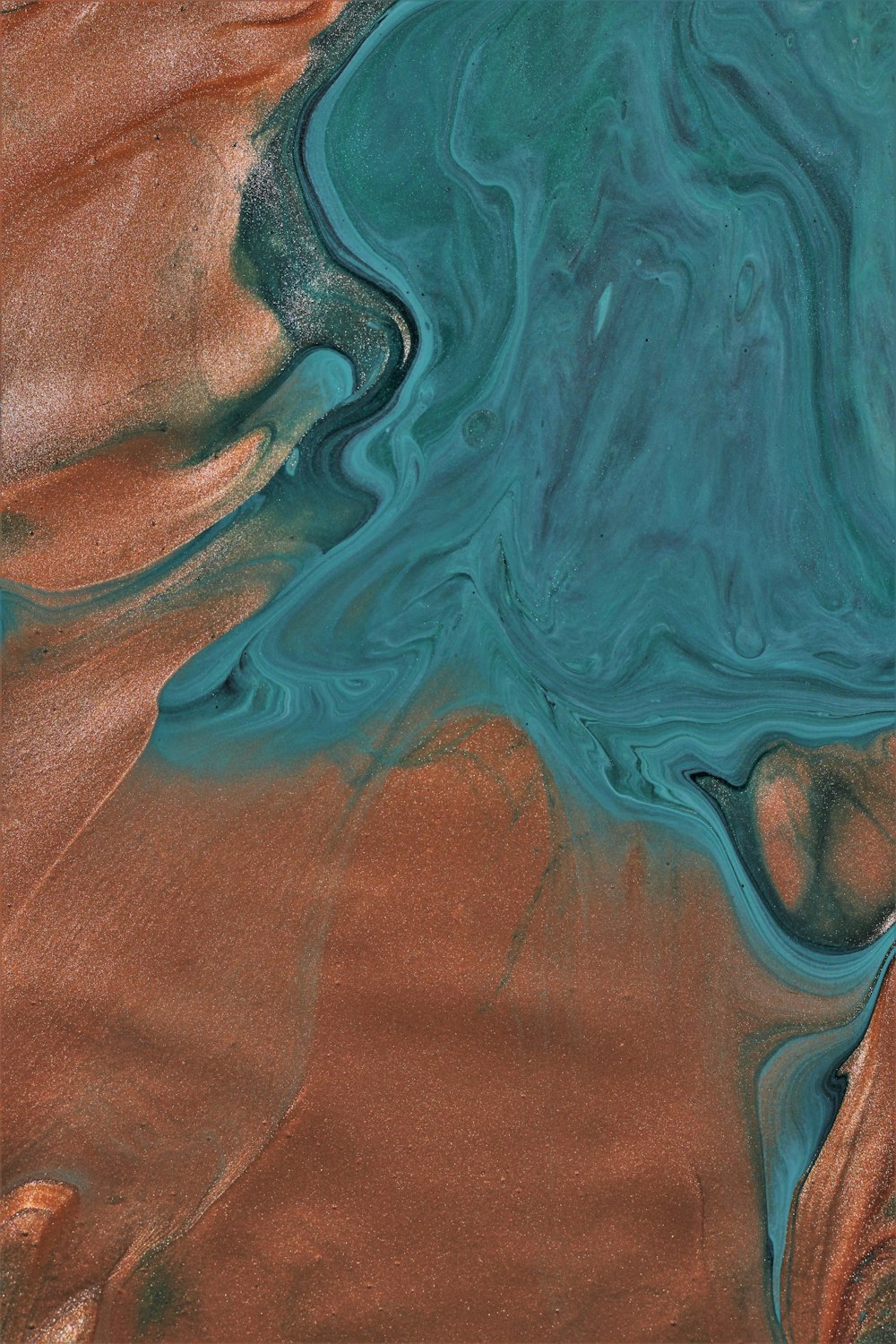 an aerial view of a body of water