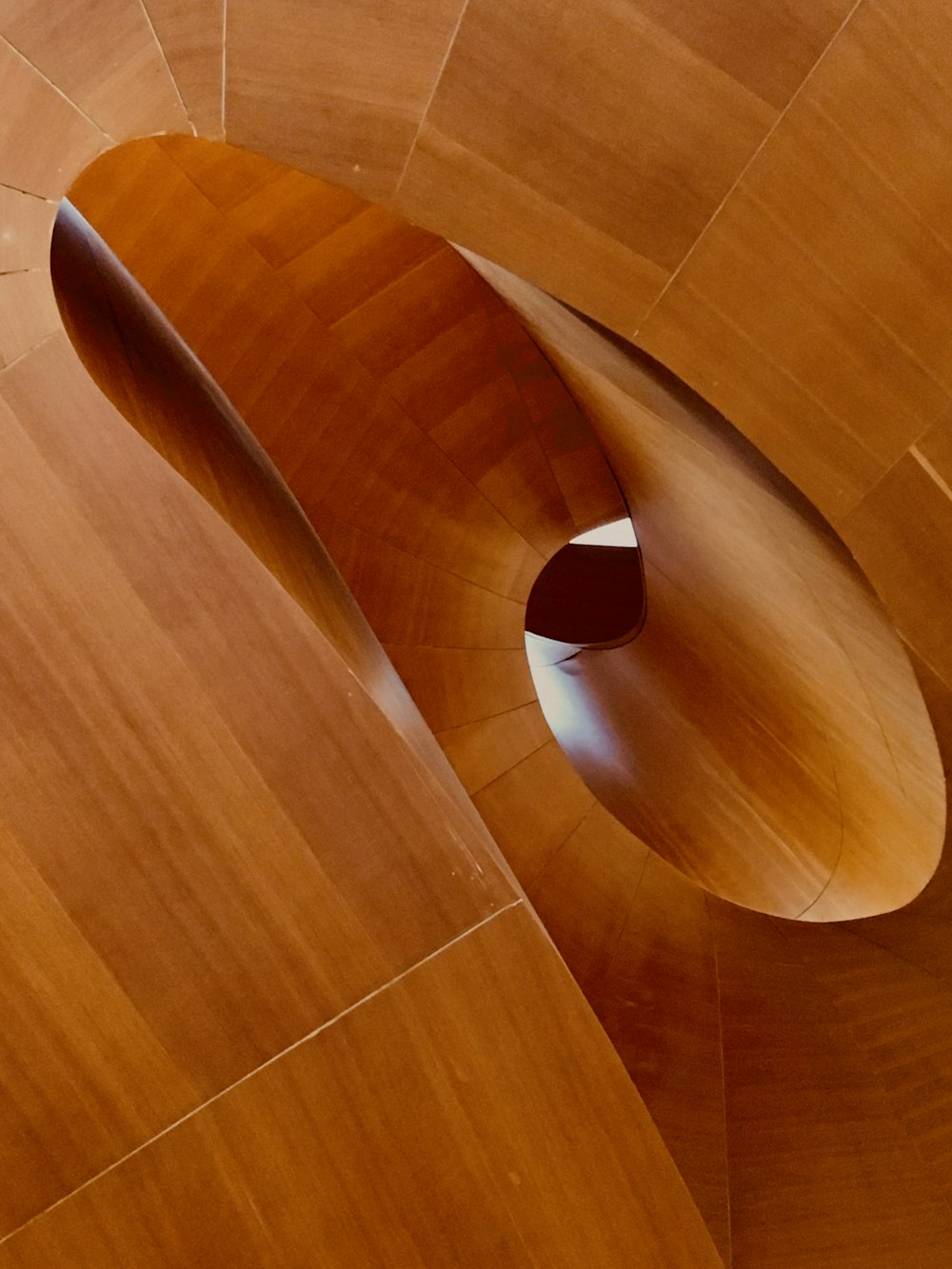 a wooden structure with a circular hole in the center
