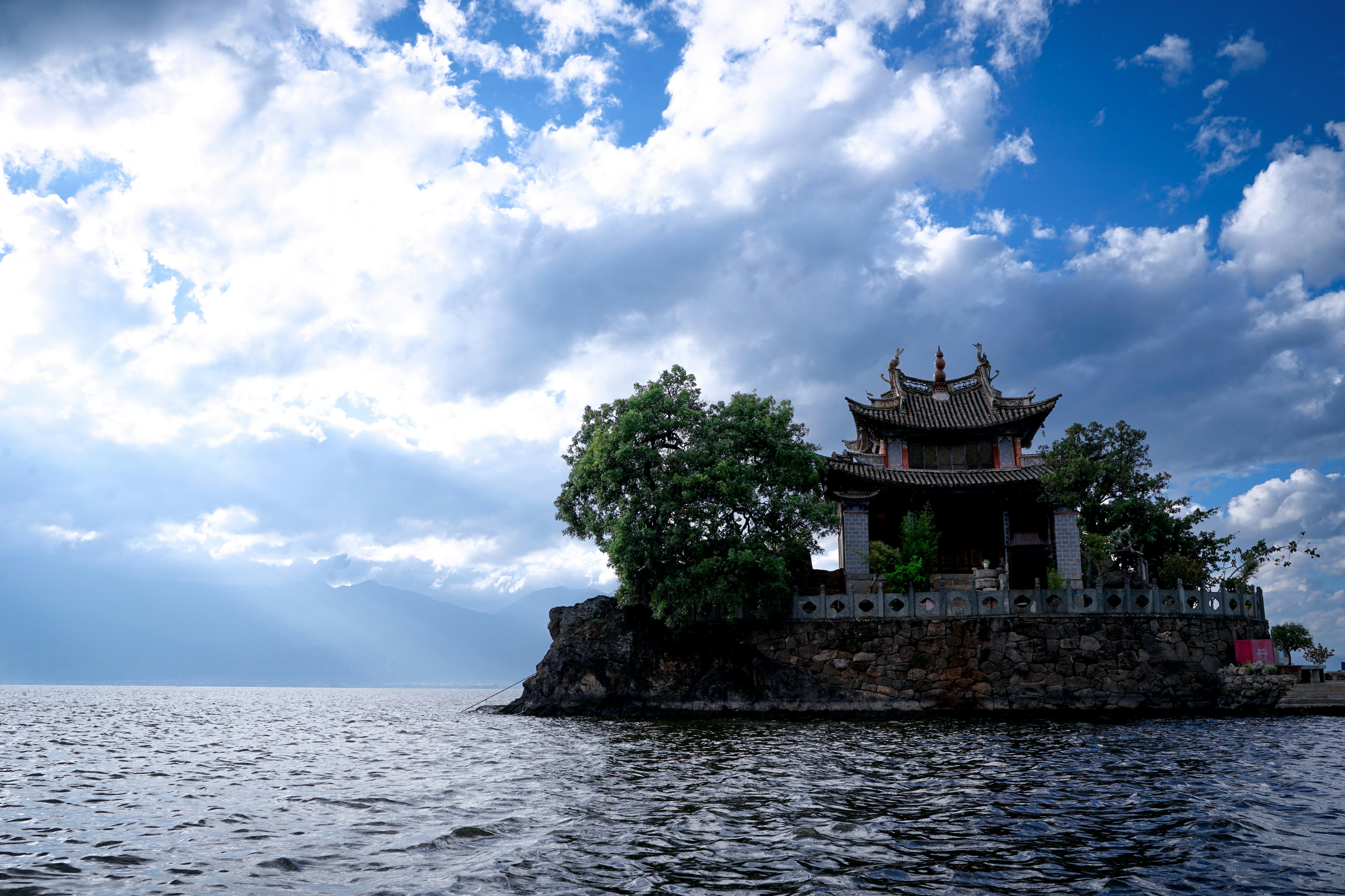 Temple on Island