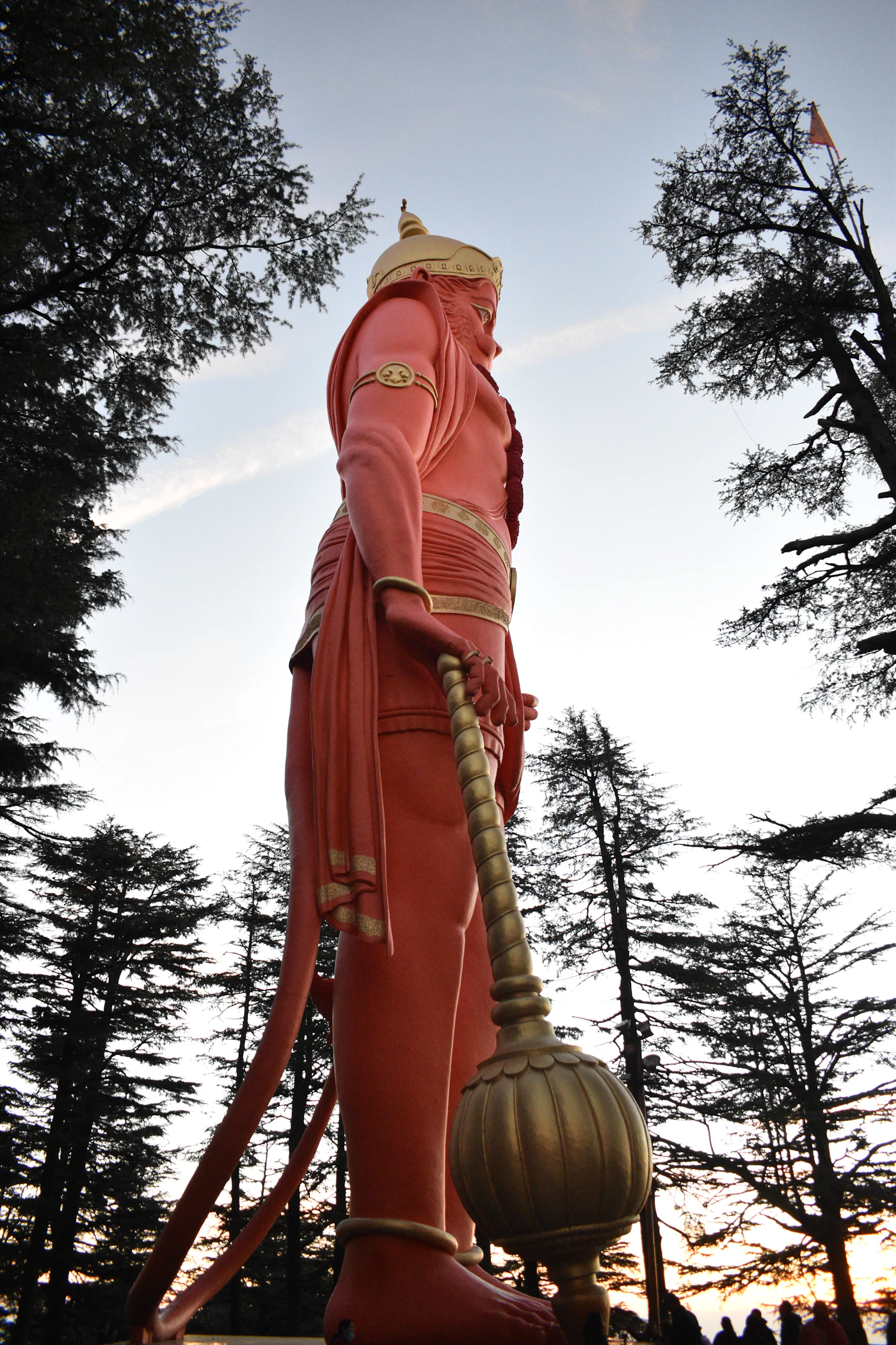 The Hanuman statue above Jakhoo