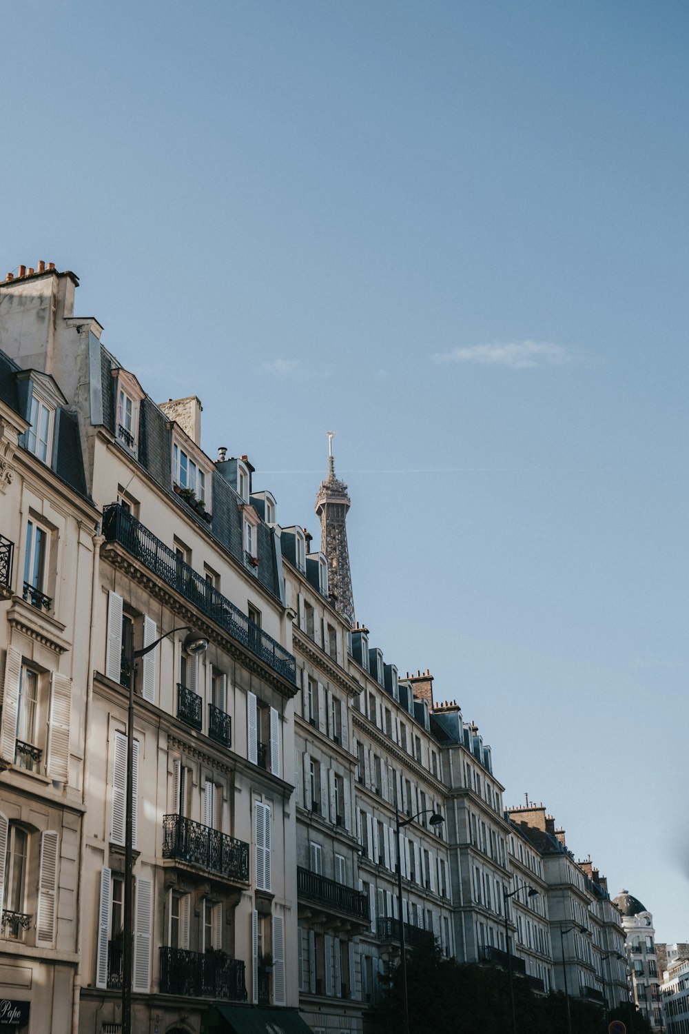 the eiffel tower towering over the city of paris