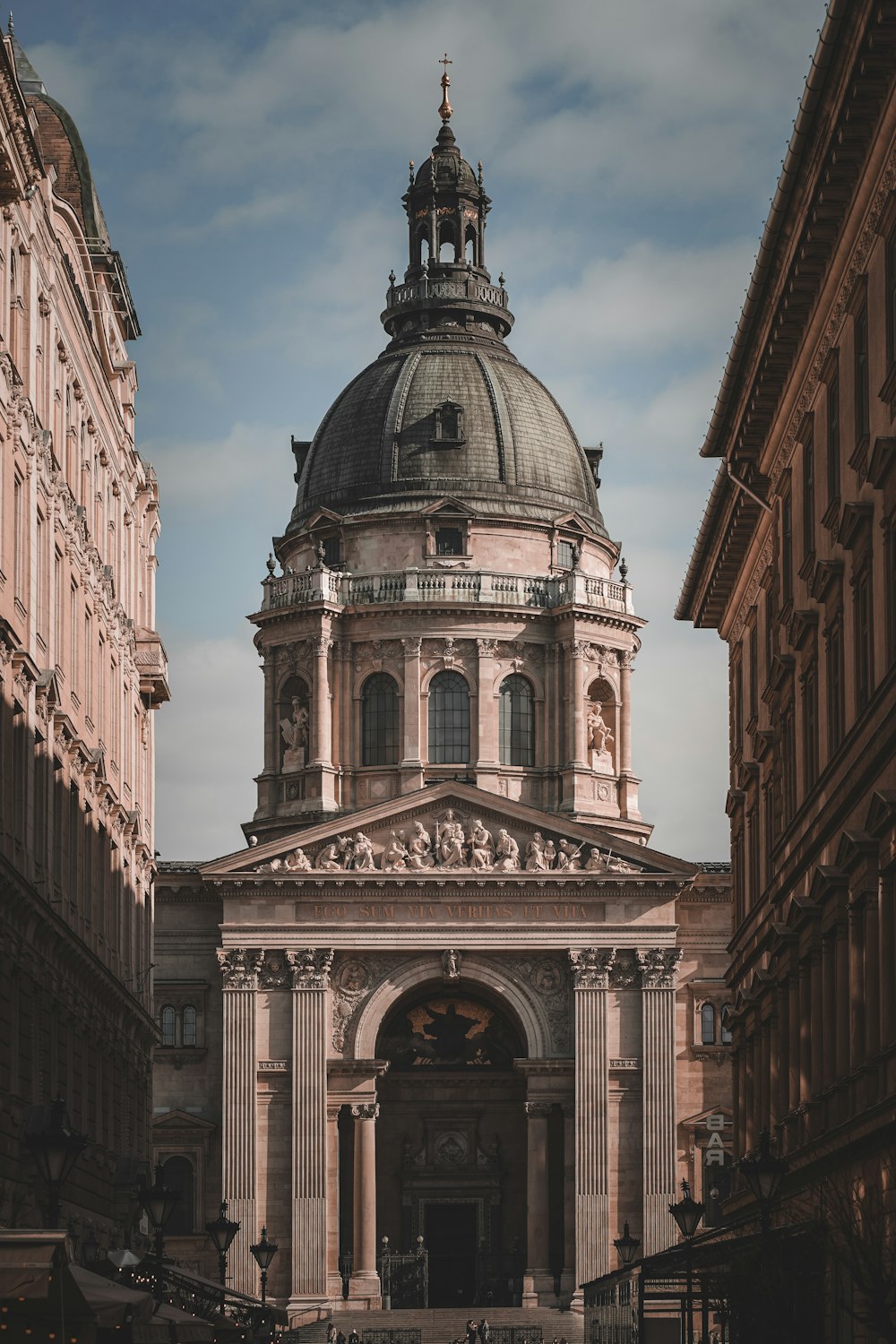 a large building with a dome on top of it