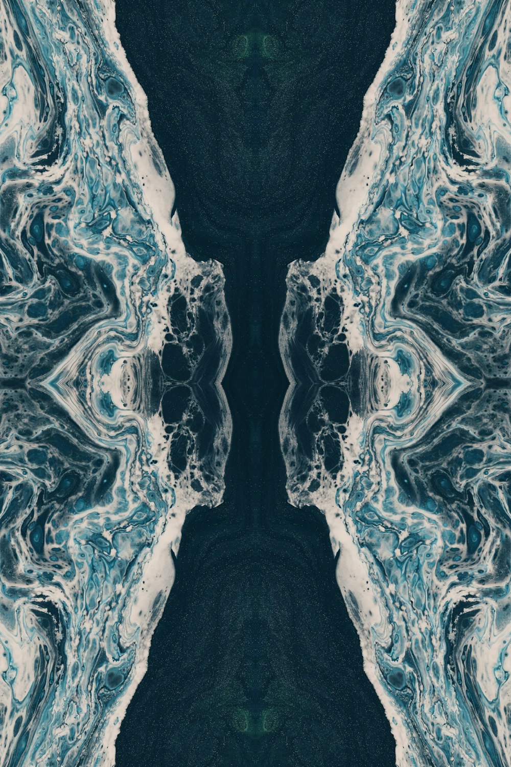 an abstract image of a blue and white pattern