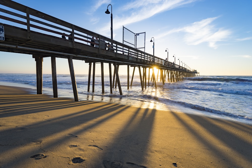 a pier that is next to the ocean