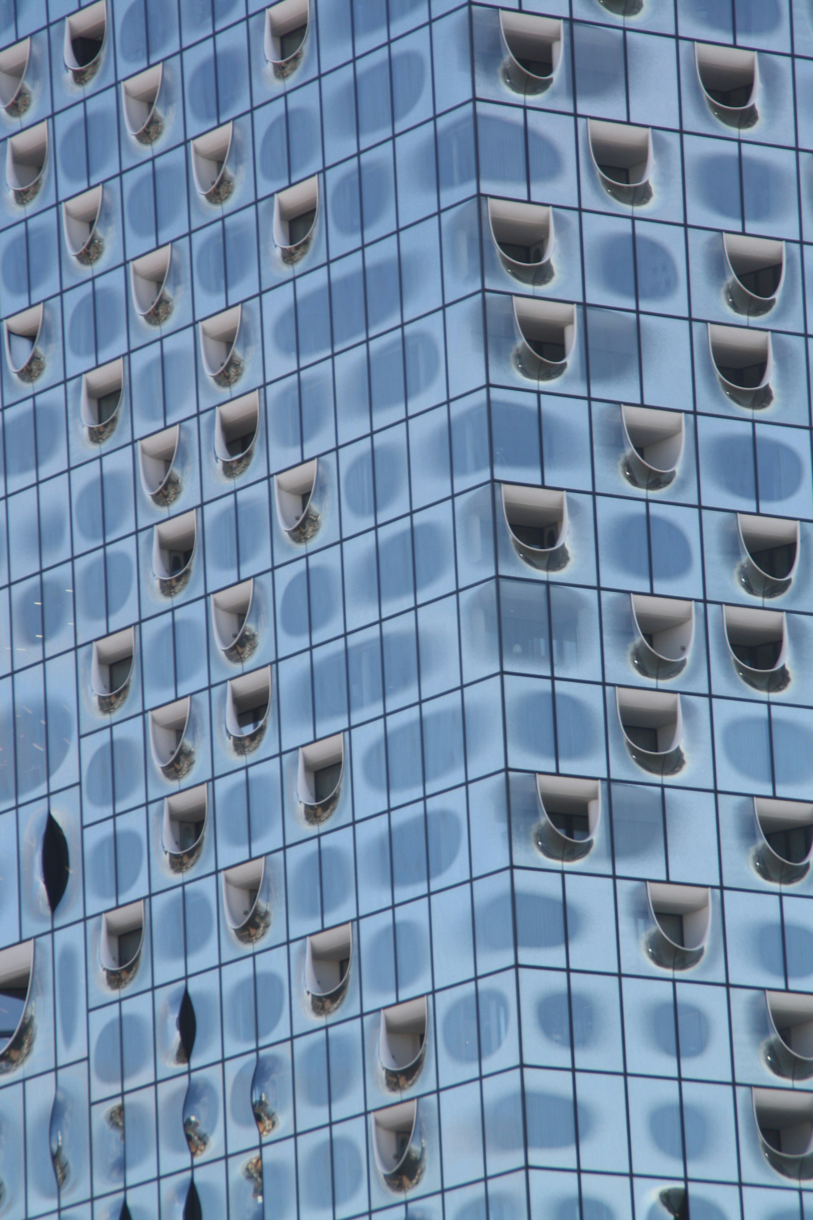 a very tall building with lots of windows