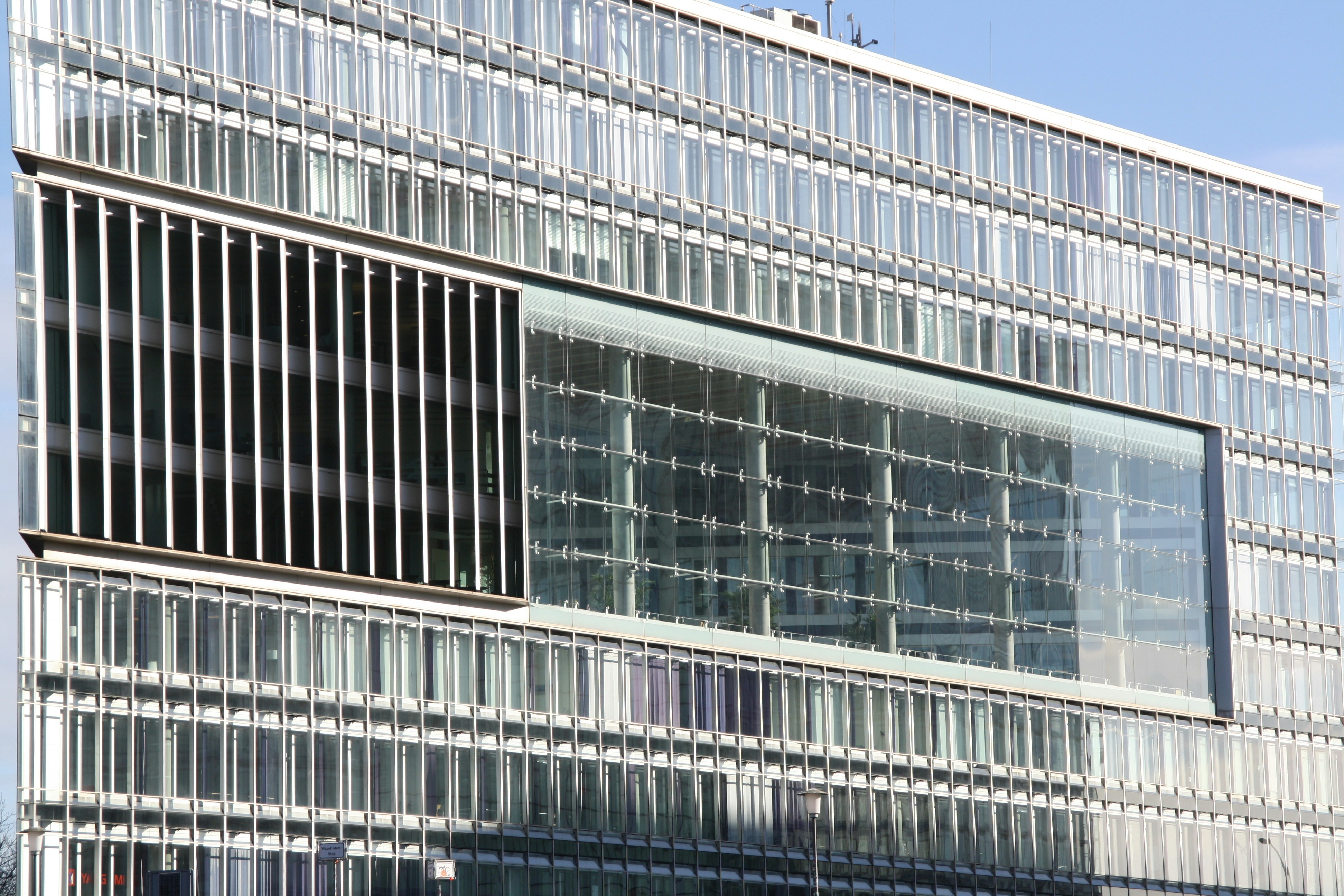 a very tall building with lots of windows