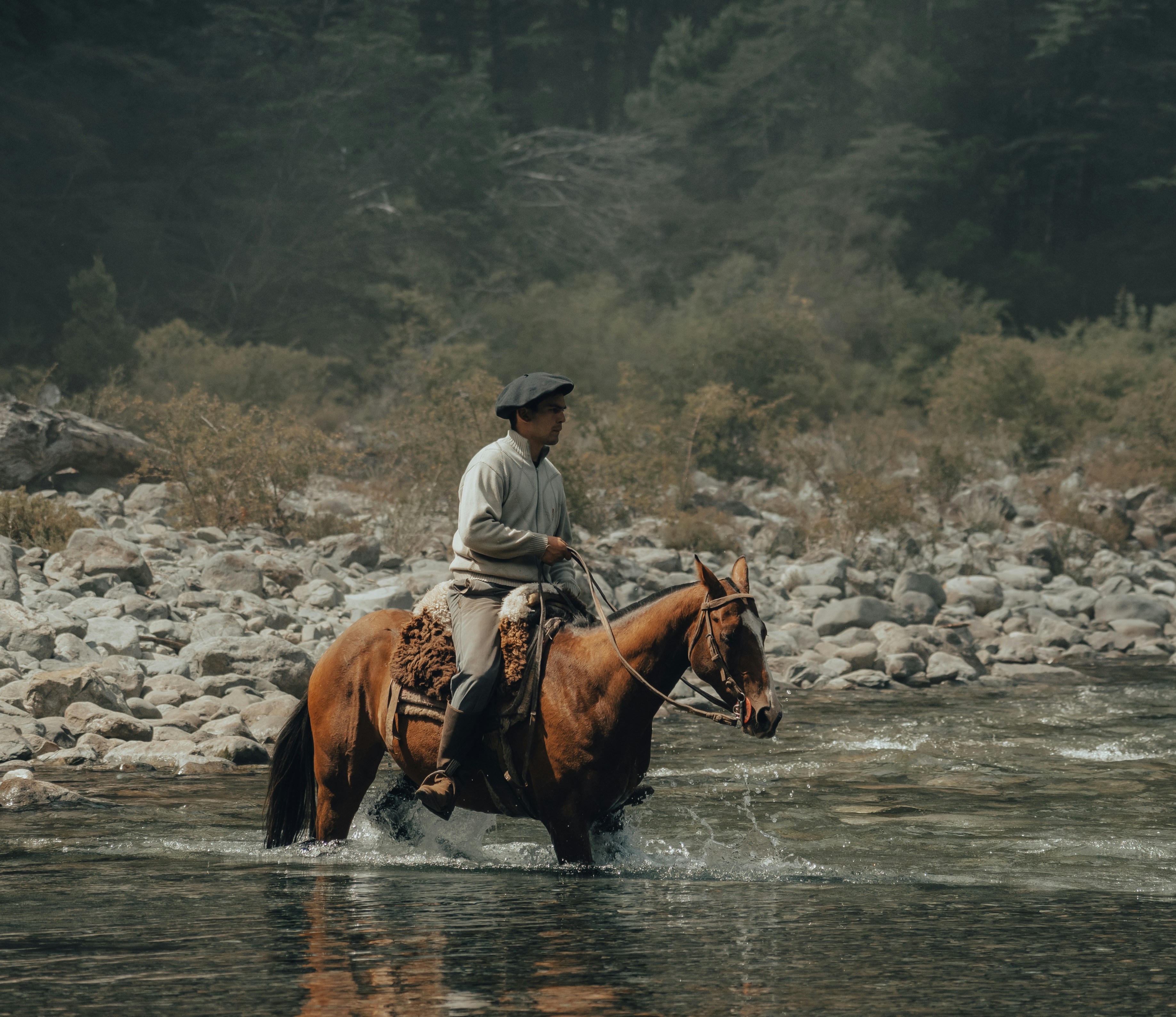 A man riding a horse through a river photo – Free Human Image on Unsplash