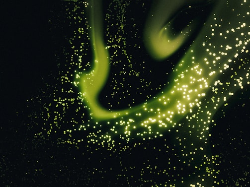 A serene brainwave pattern glowing softly against a dark background.