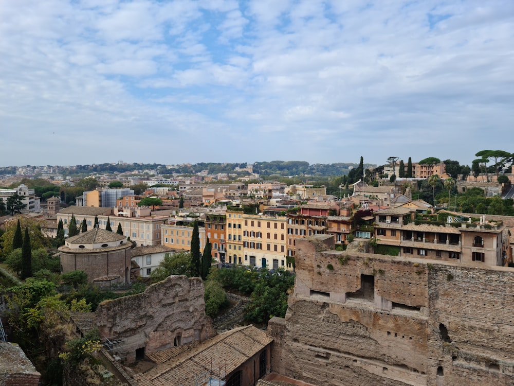 a view of a city from a high point of view