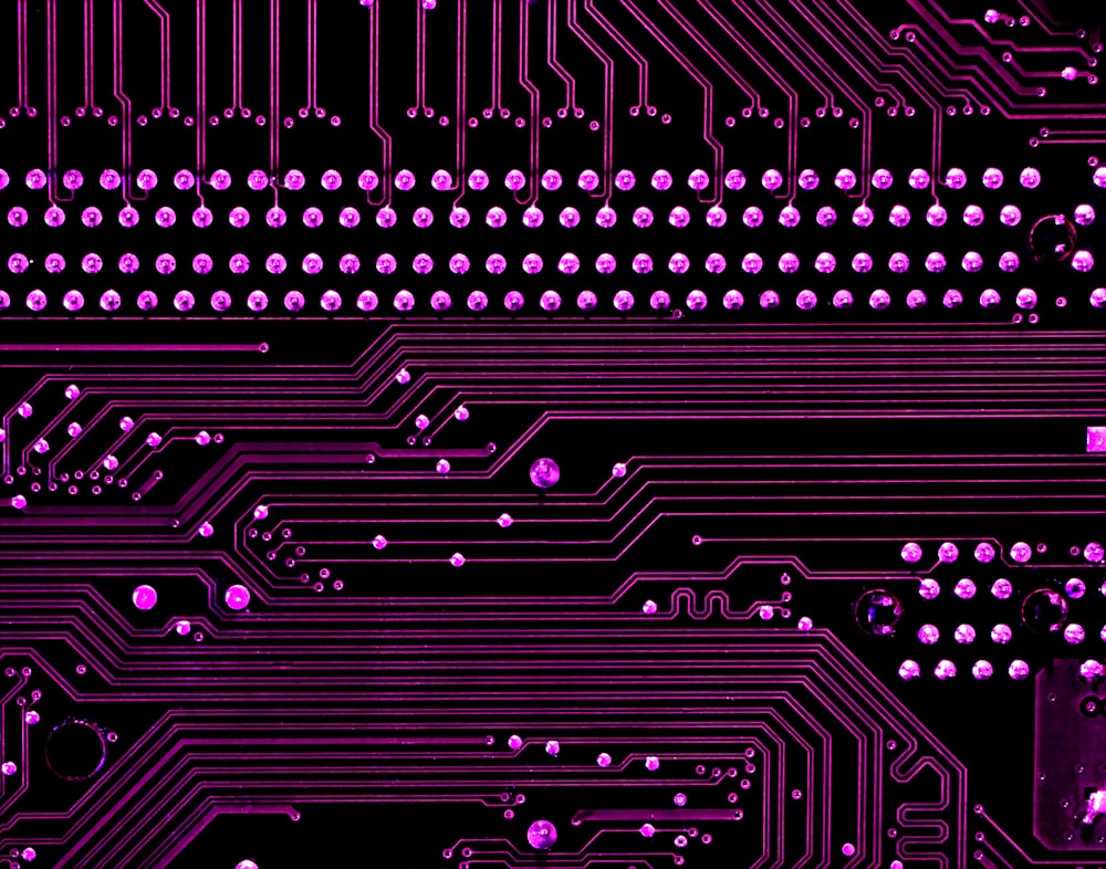 a close up of a computer circuit board