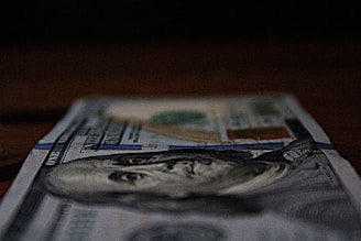 a close up of a one hundred dollar bill