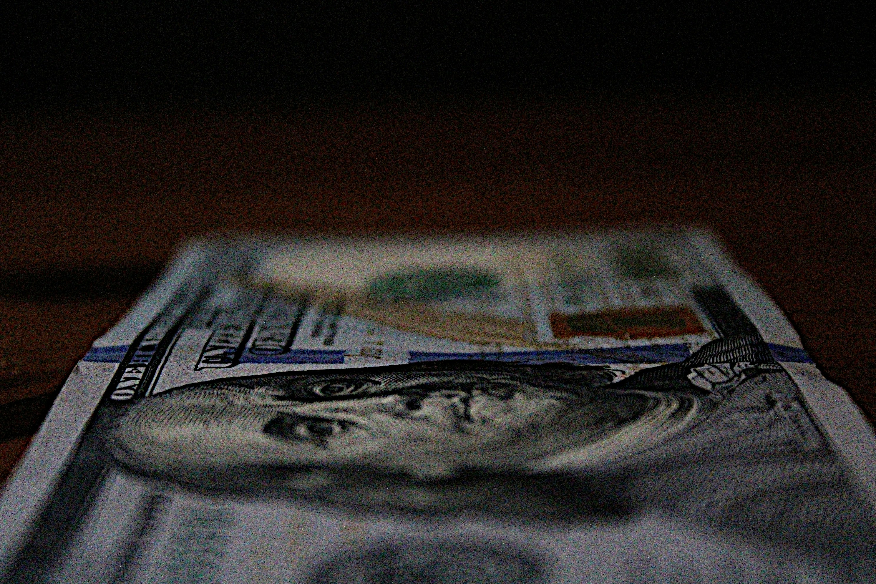 a close up of a one hundred dollar bill