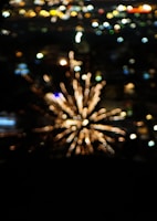 Close-up of a cinematic explosion effect blending seamlessly with a cityscape background.