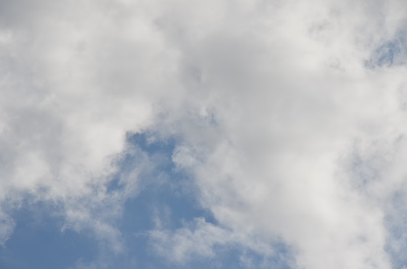 airplane in cloudy sky