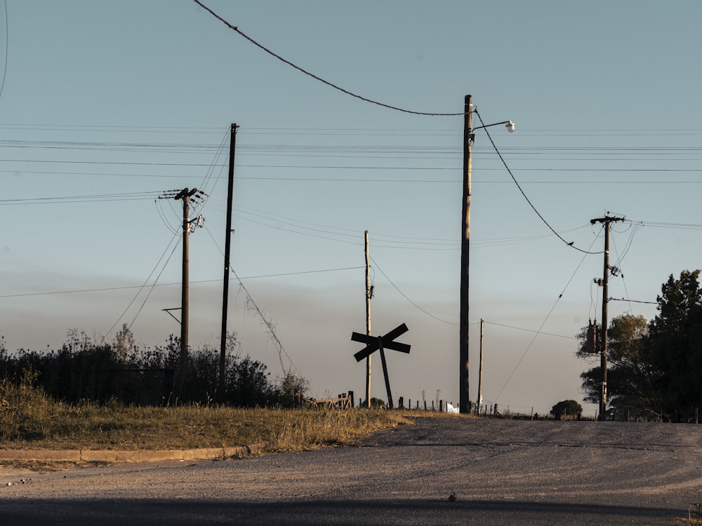 a cross on the side of a road