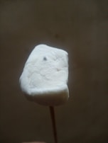 Close-up of a mischievous marshmallow plotting its next move in the game.