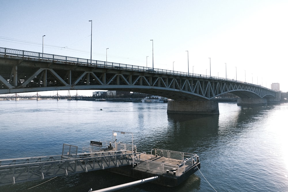 a large bridge over a large body of water