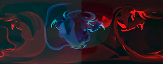 A vibrant digital artwork featuring abstract shapes and bold colors representing creativity in motion.