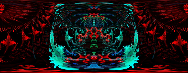 Abstract digital art blending neon colors and geometric shapes, reflecting innovation.