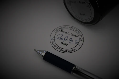 Legal Contract Signing Pen — Kaplan Construction Accident Lawyer, Garden Grove CA