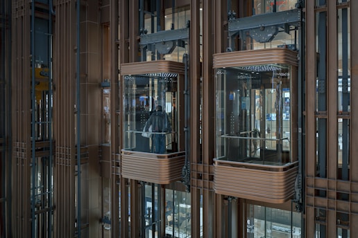 a tall building with a clock inside of it