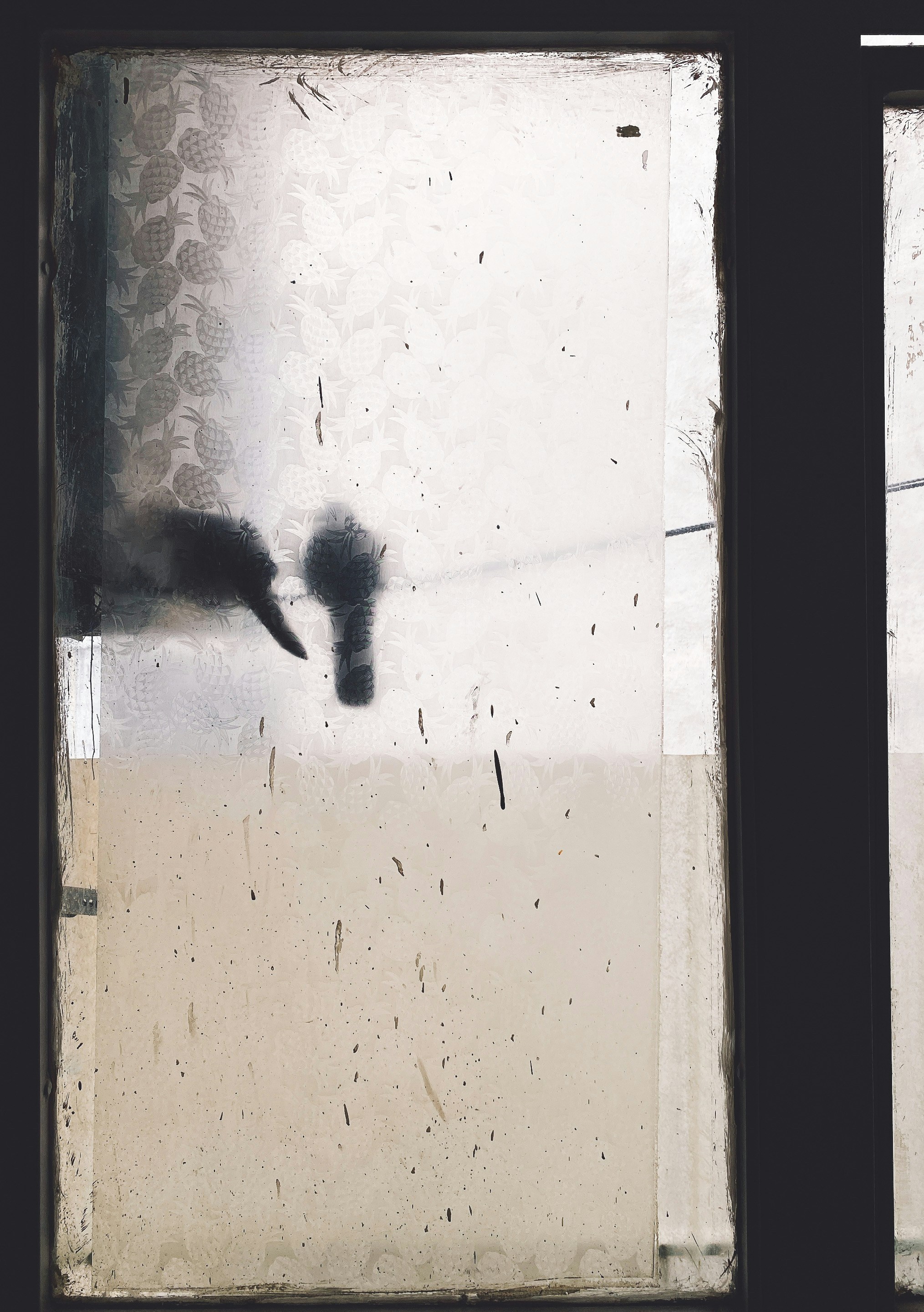 Applying window film to a glass door