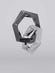 a black and white photo of a ring