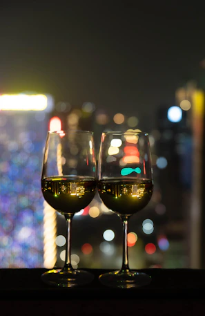 Elegant guests clinking glasses of boutique Spanish wine at a sleek San Francisco tasting event.