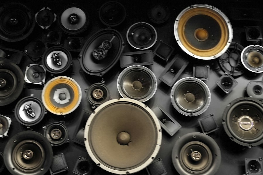 Professionally installed audio speakers
