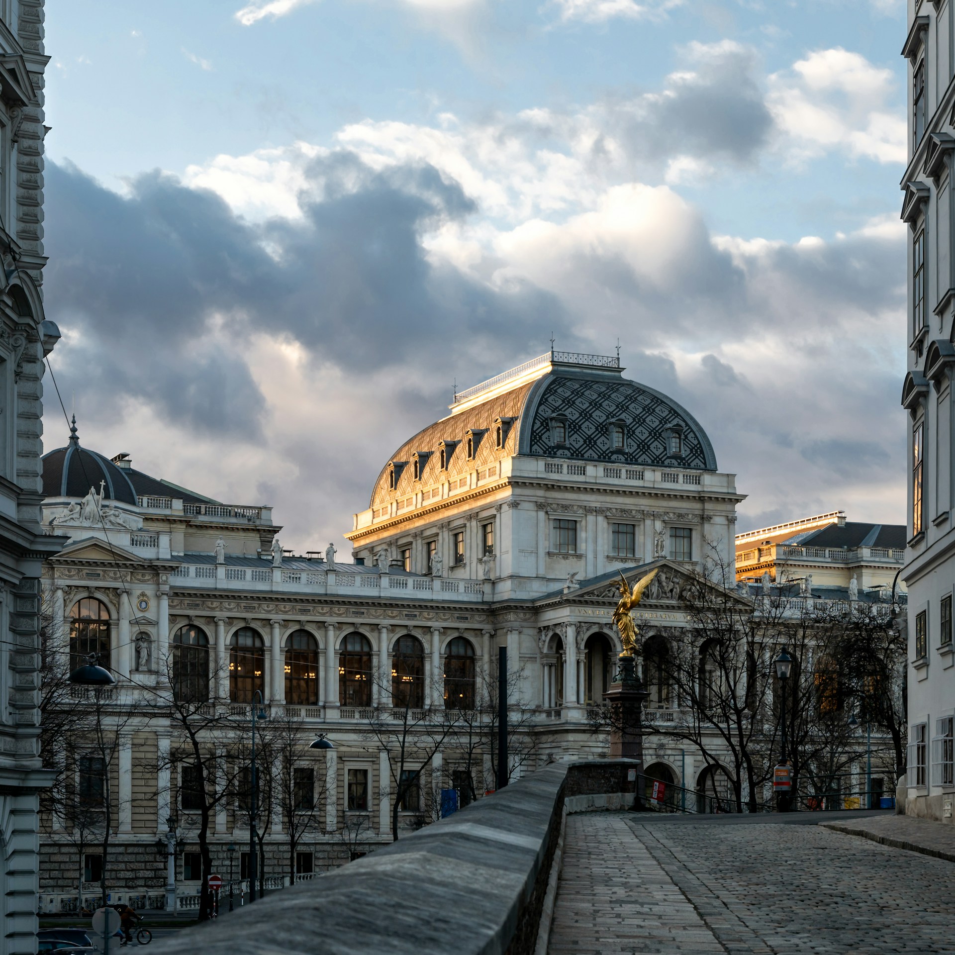 a large building with a dome on top of it