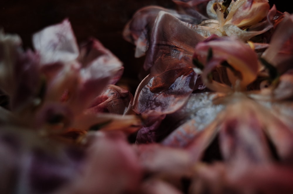 a bunch of flowers that are sitting on a table