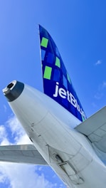 A map highlighting JetBlue flight routes with markers on unique cities visited during the 25-for-25 challenge.